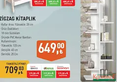 ZİGZAG KİTAPLIK ZİGZAG KİTAPLIK